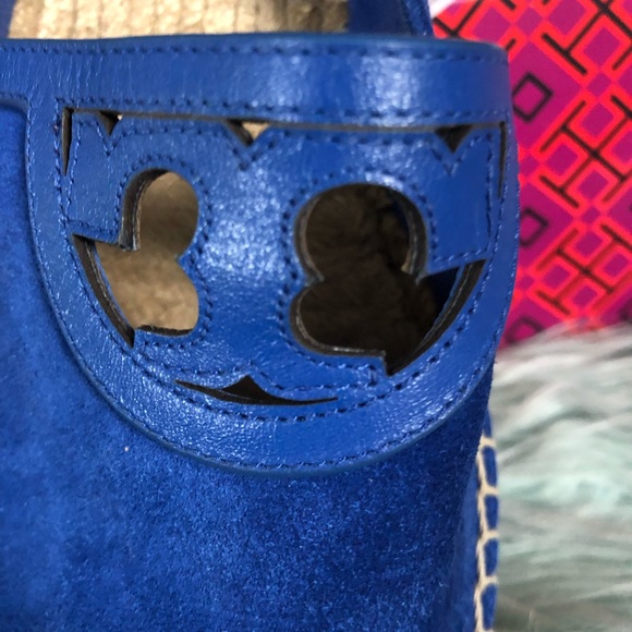 Tory Burch Sidney Suede Espadrille 11 Jelly Blue - Picture 5 of 8